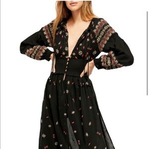 Free people black Mykonos dress - size small